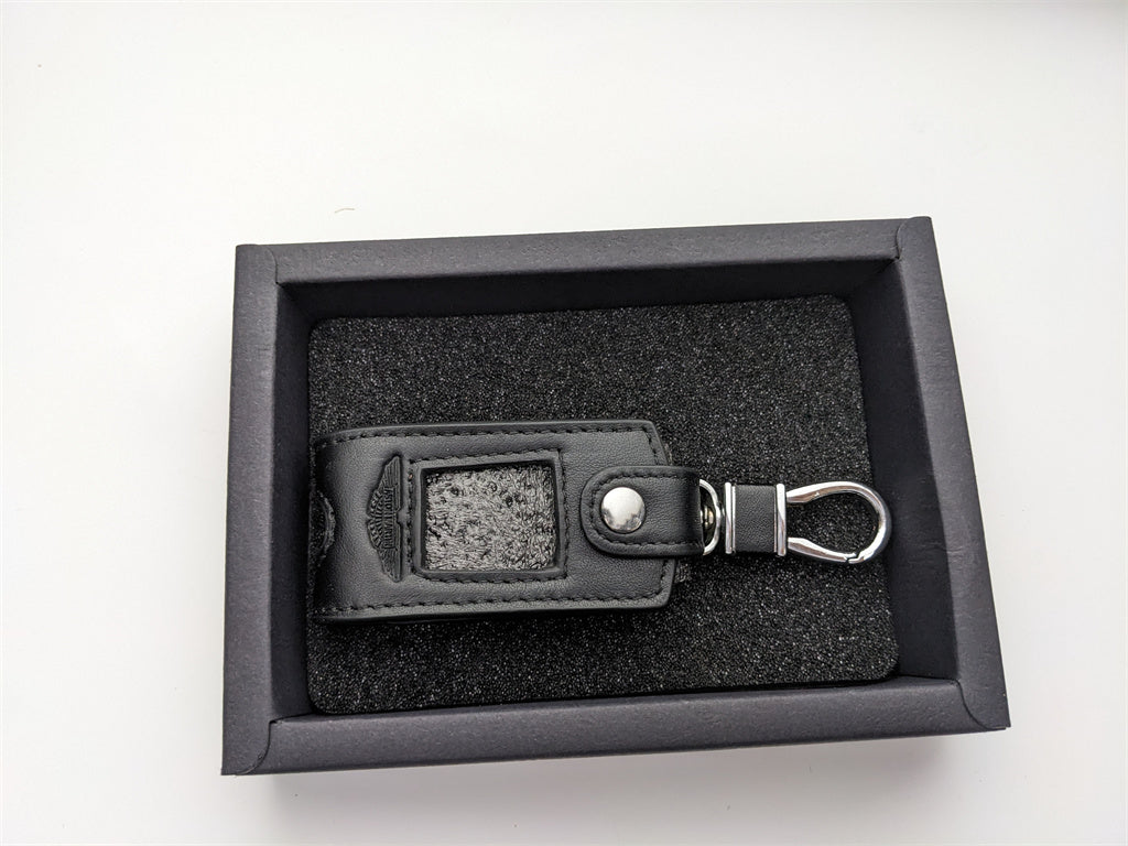Aston Martin Leather Black Key Pouch Key Case Italiaspares
