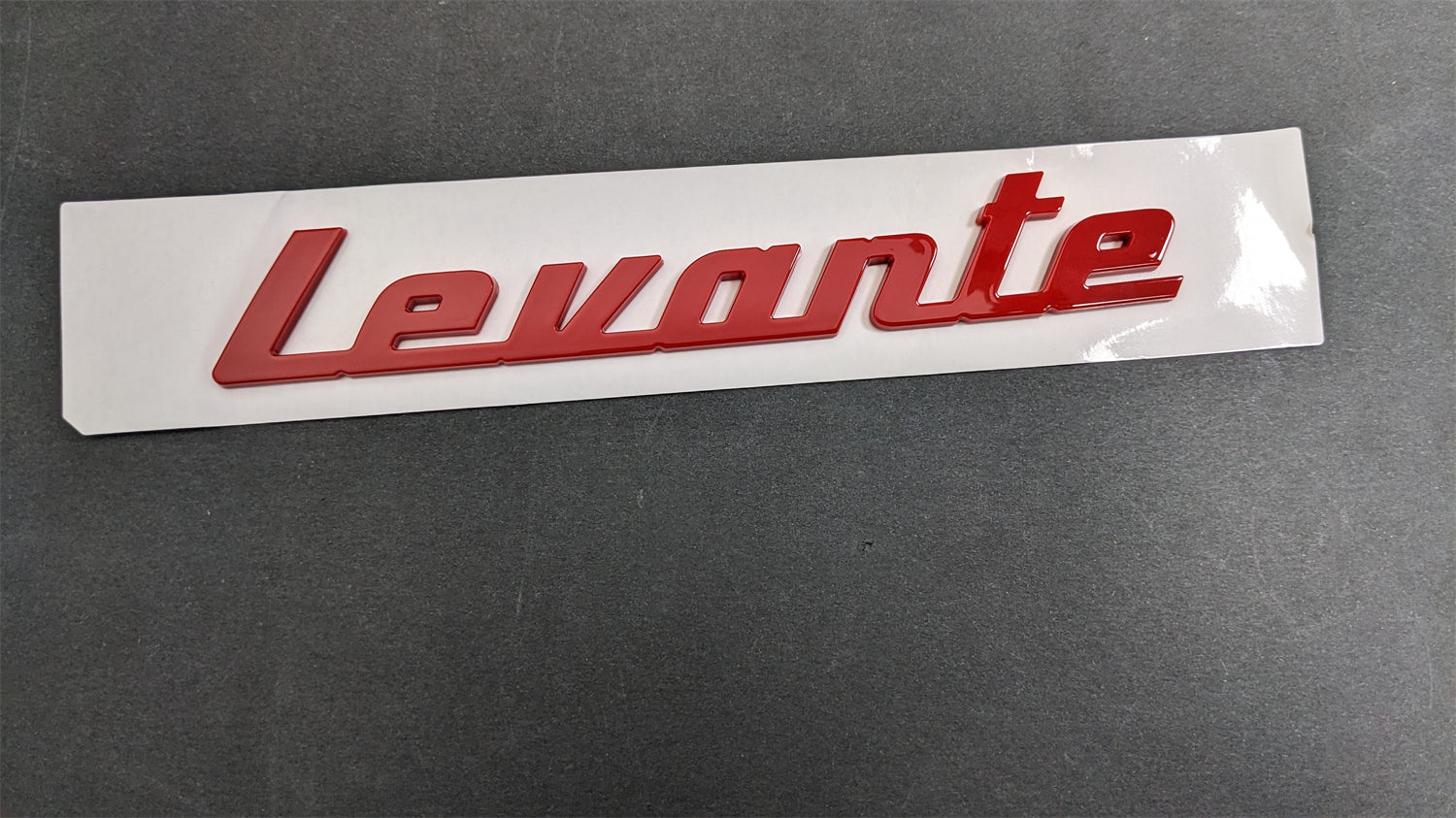 Maserati SUV Levante Gloss Red Rear Script Emblem Badge Factory