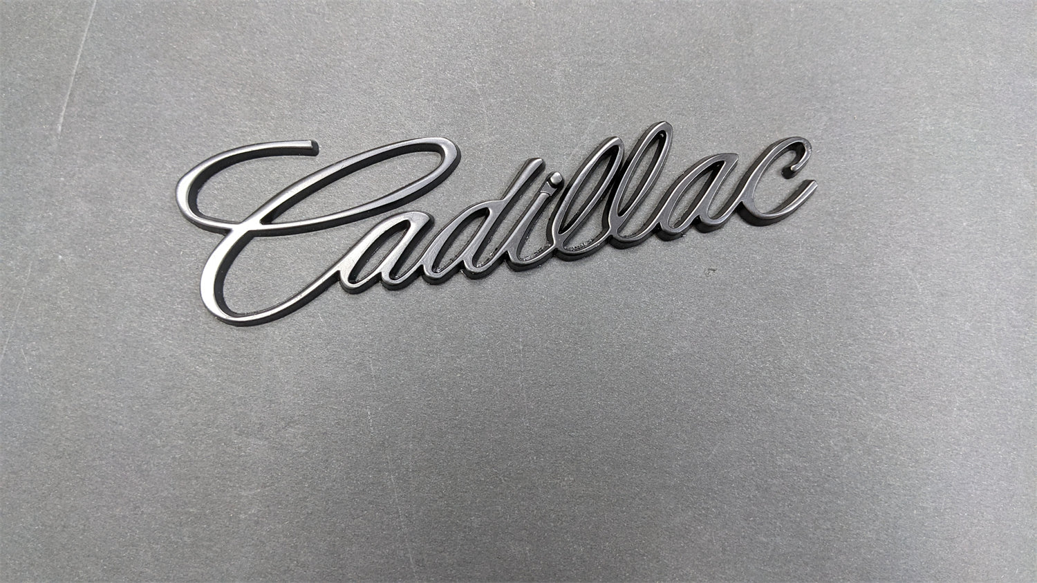 Cadillac TRUNK BADGE Car Chrome Sliver # Black Rear Trunk Lid Emblem Factory