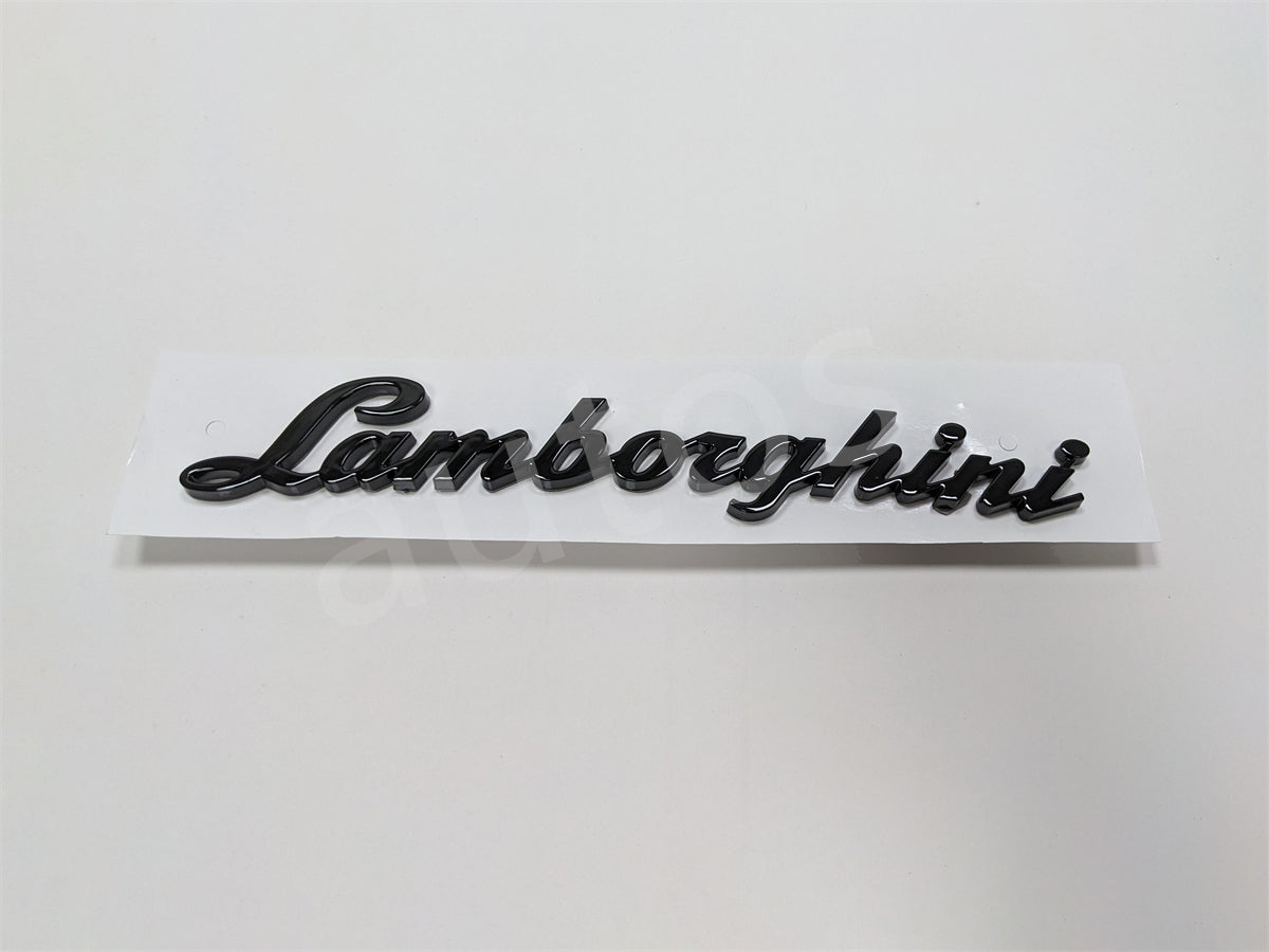 Lamborghini Aventador LP700 LP720 LP750 Rear Script Badge Gloss Black Factory