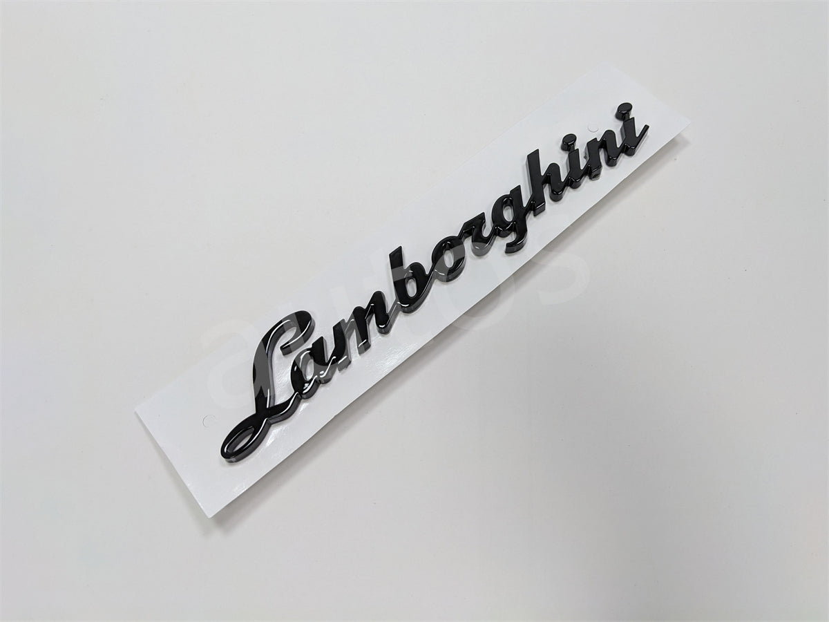 Lamborghini Aventador LP700 LP720 LP750 Rear Script Badge Gloss Black Factory