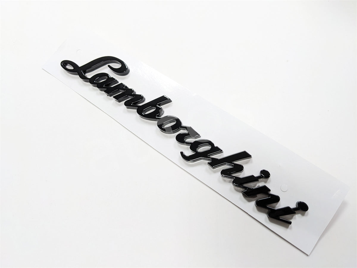 Lamborghini Aventador LP700 LP720 LP750 Rear Script Badge Gloss Black Factory