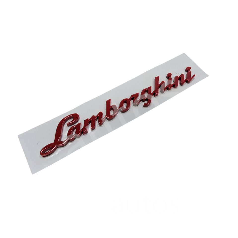 Lamborghini Aventador LP700 LP720 LP750 Rear Script Badge Gloss Red Factory