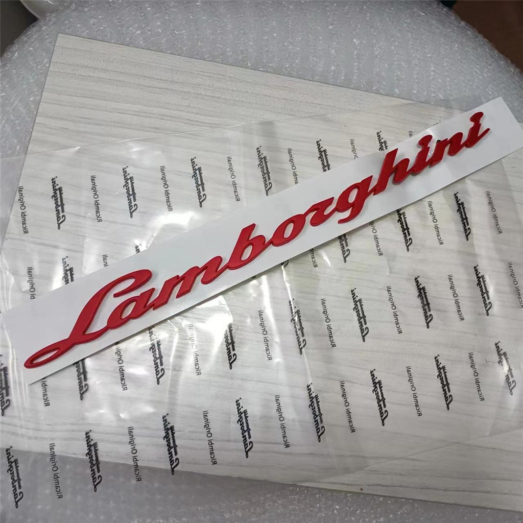1X Lamborghini URUS Logo Script Lettering Emblem Gloss Black Badge 4ML853742 Italiaspares