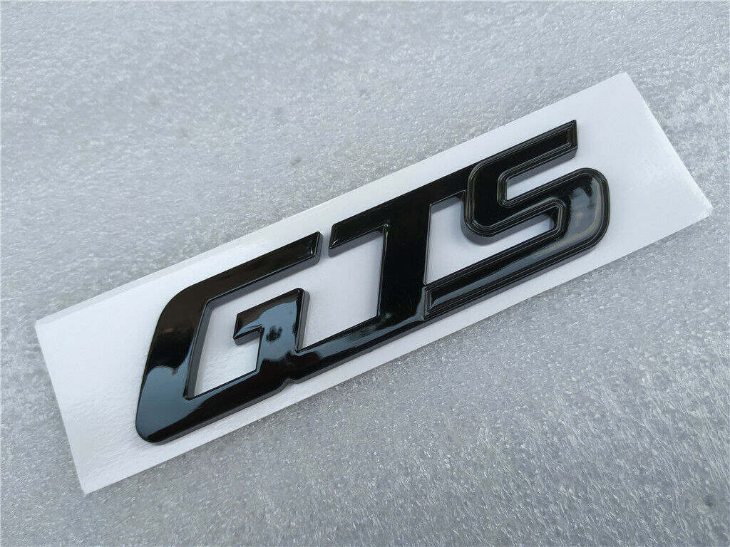 Maserati 2017 Quattroporte Ghibli GTS Rear Script Badge Emblem Glossy Black Italiaspares