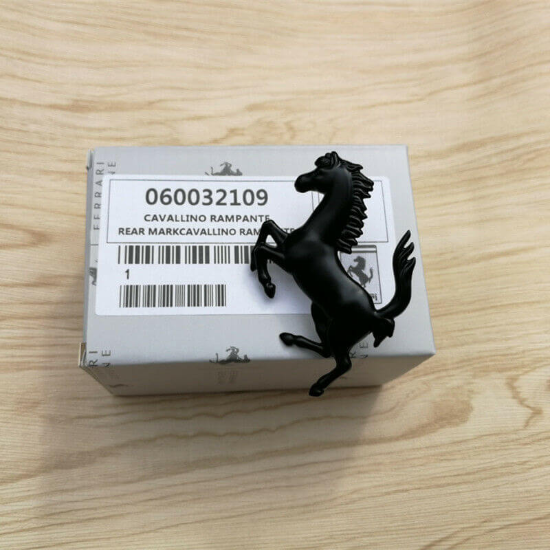 Ferrari 430 458 488 Front Bumper Horse Emblem Black 60032109 Italiaspares