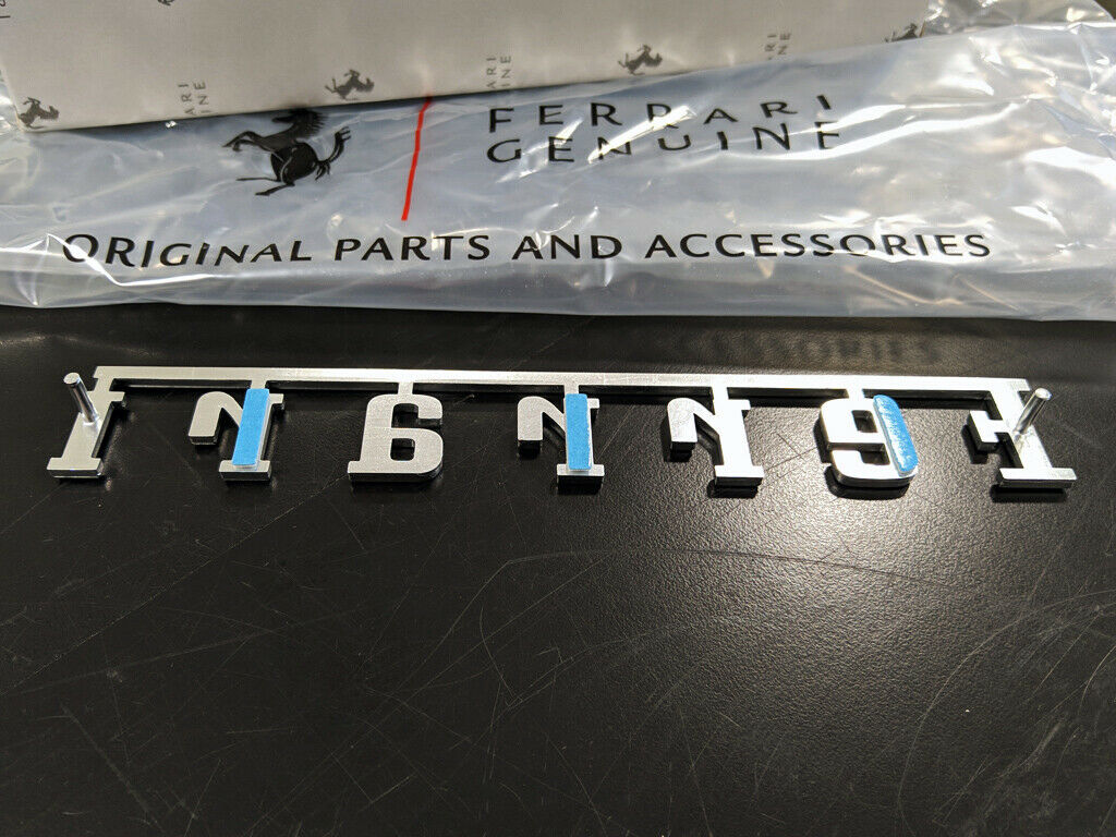 Genuine Ferrari 360 F430 F458 488 Rear Script Emblem Badge 61025000 Factory