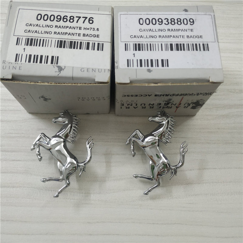 Ferrari Roma Front&Rear Bumper Sliver Horse Emblem Badge Kit Italiaspares