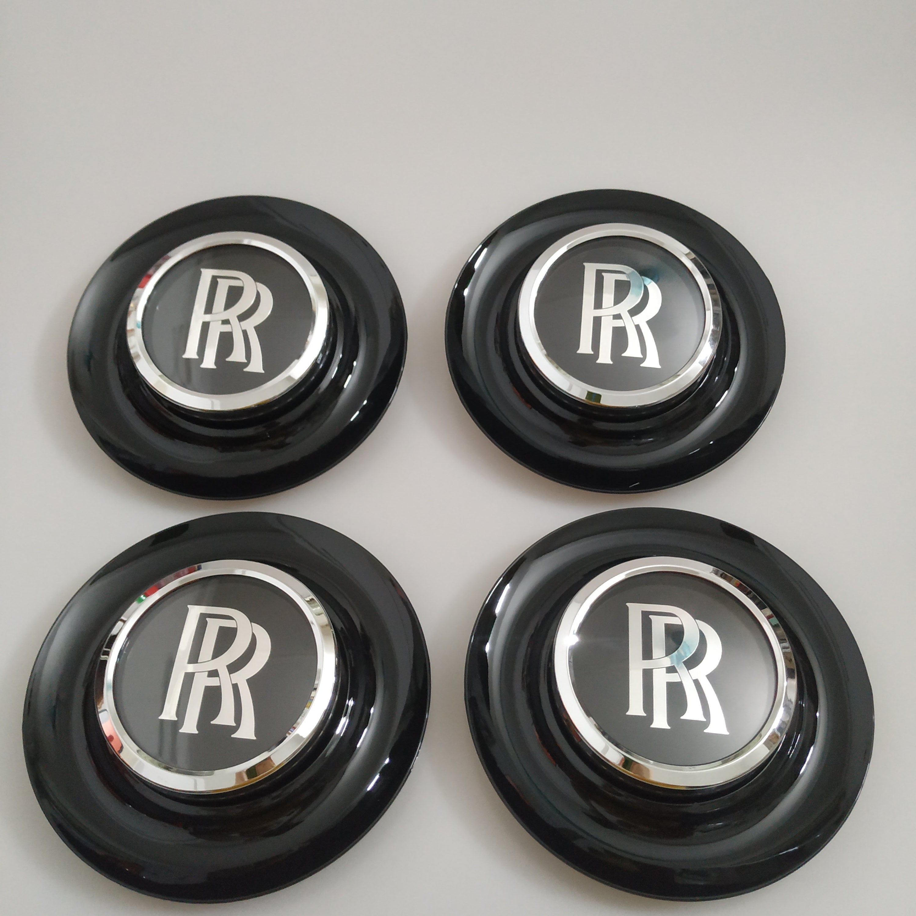 Rolls Royce Center Cap Bezel Black Ghost Dawn Wraith Wheel Modify Kit Italiaspares