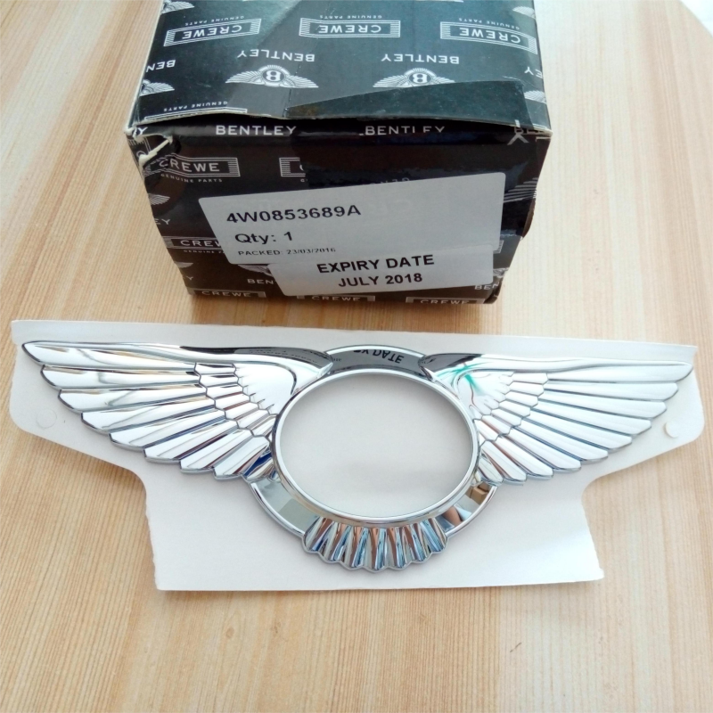 Genuine Bentley Flying Spur Emblem Rear Grille Wing Badge 4W0853689A Factory