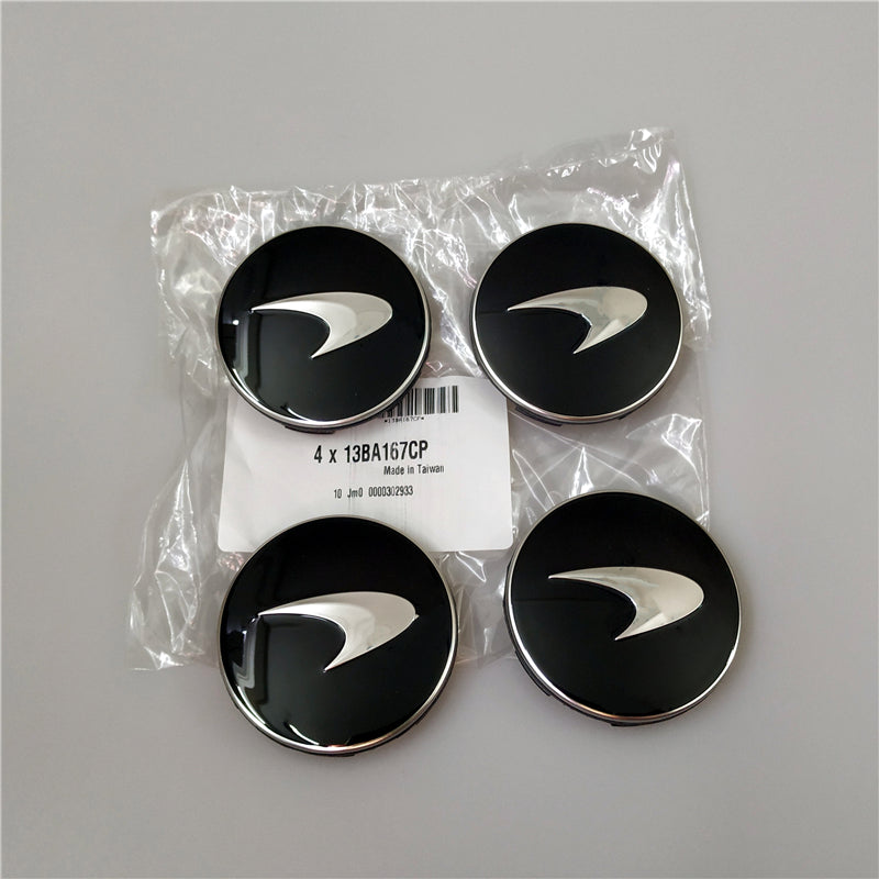 Genuine Mclaren 570s 600LT 720s Black Wheel Hub Cap Kit 13BA167CP Factory