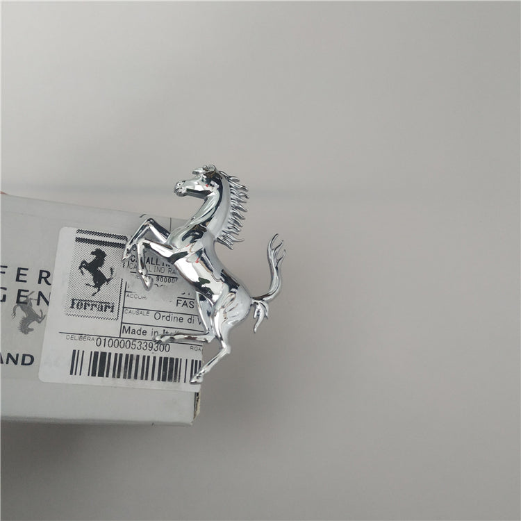 Ferrari Roma Front Bumper Sliver Horse Emblem Badge Italiaspares