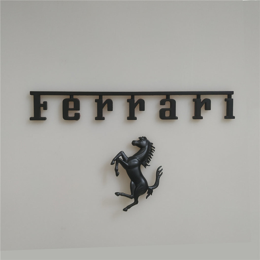 Ferrari F8 Spider&Tributo Carbon Fiber Fender Shield Rear Horse Badge Script Kit Italiaspares
