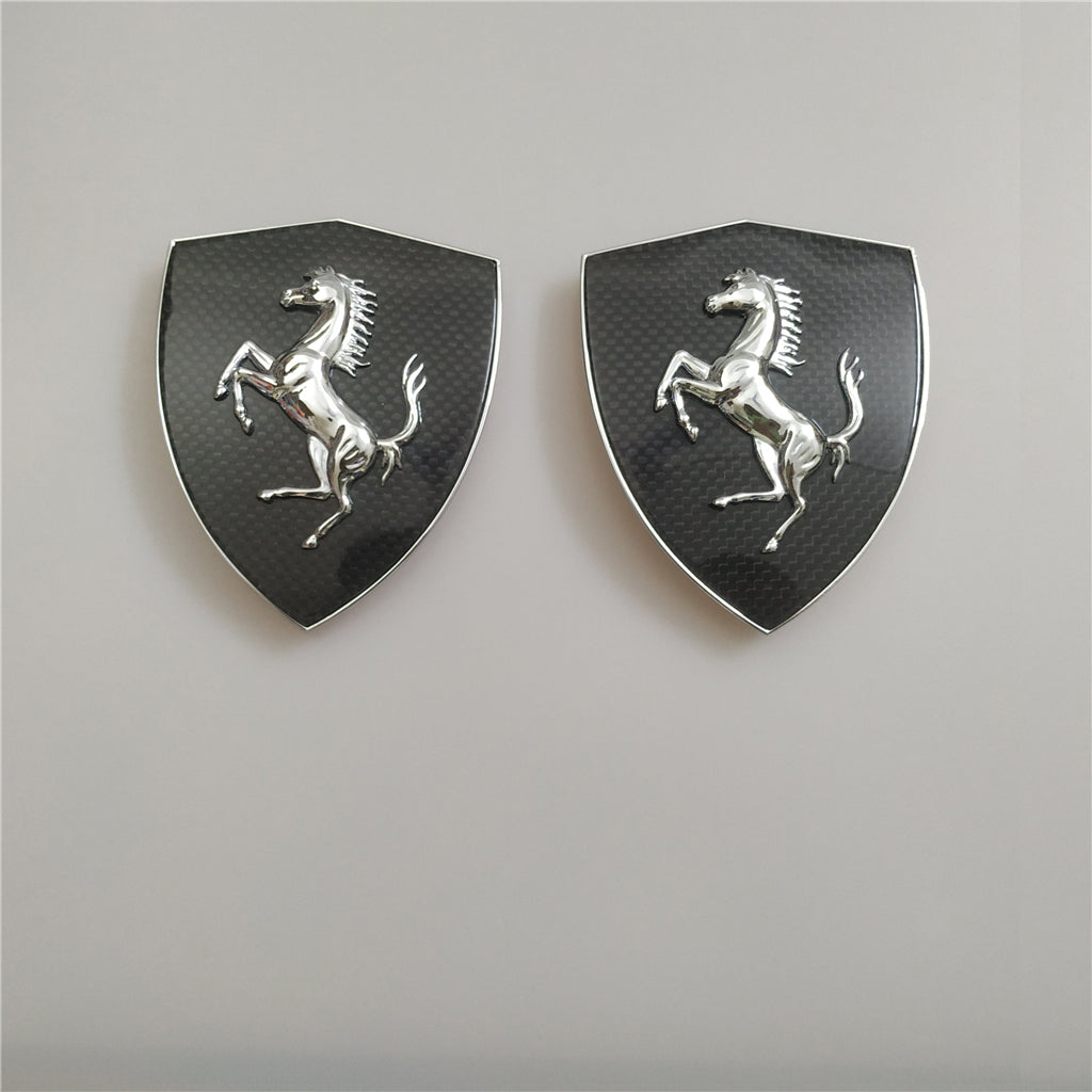 Ferrari F8 Spider&Tributo Carbon Fiber Fender Shield Rear Horse Badge Script Kit Italiaspares