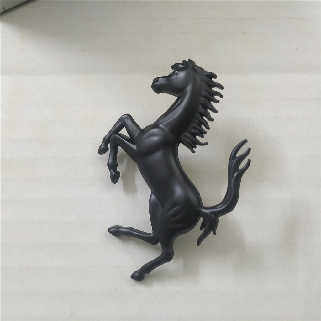 Ferrari 296GTB Rear Bumper Matte Black Horse Emblem Badge Italiaspares