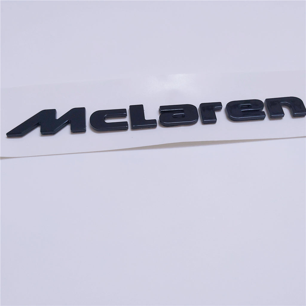 McLaren 650S MP4-12C Rear Badge Emblem Glossy Black 13.86CM Modify 1PC Italiaspares