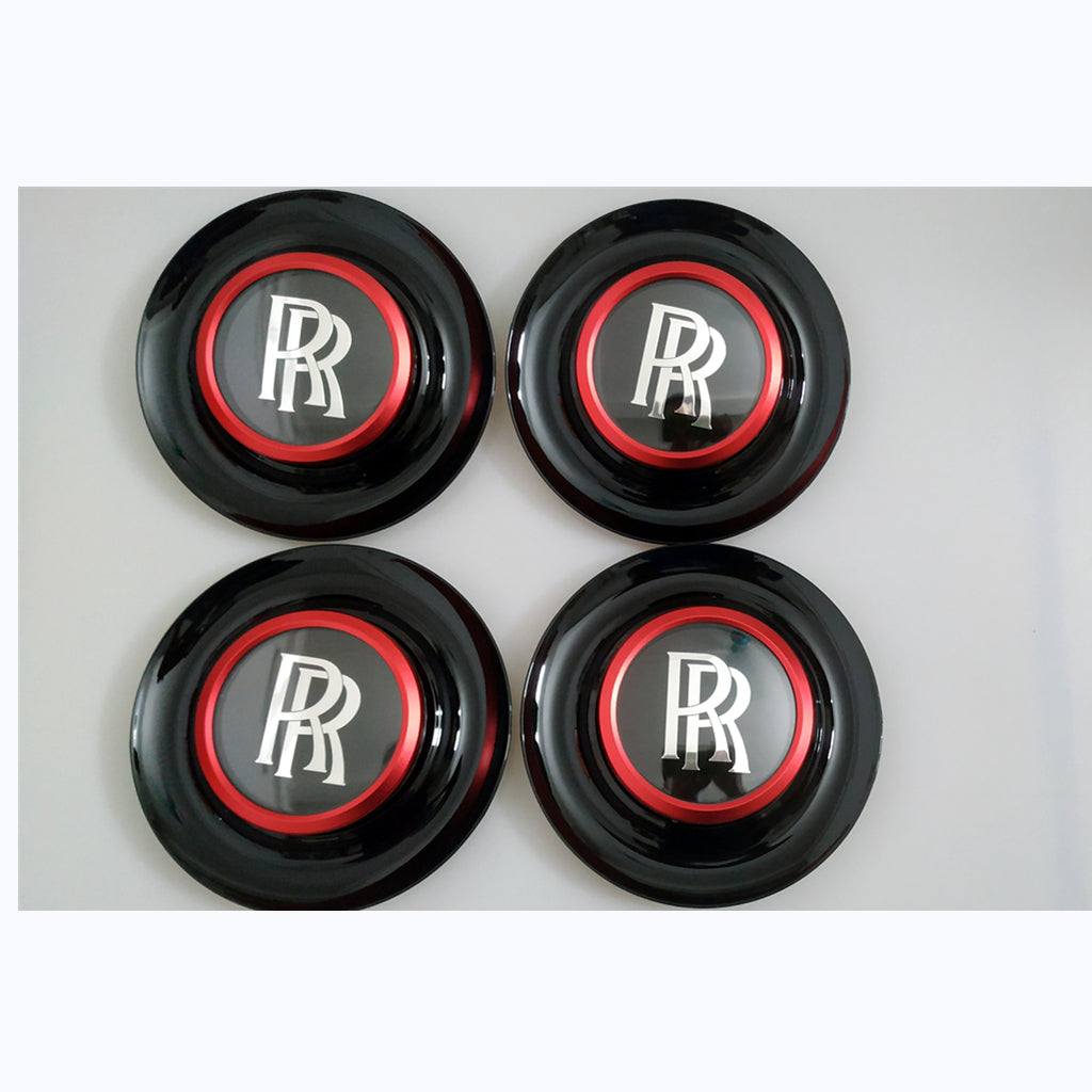 Rolls Royce Center Cap Bezel Black Ghost Dawn Wraith Red Wheel Modify Kit Italiaspares