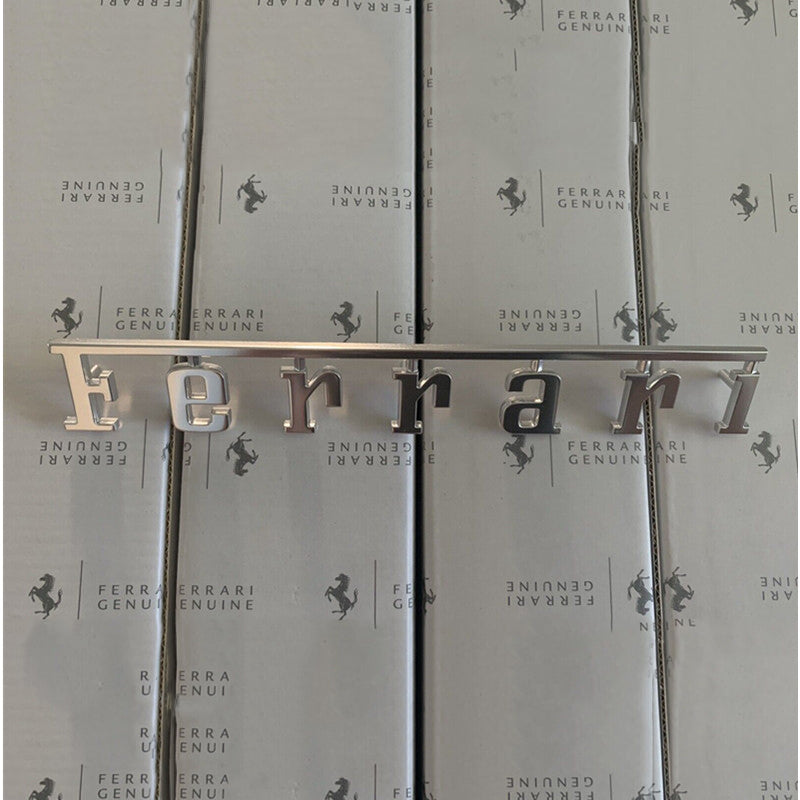 Genuine Ferrari 456 550 575 599 612 "Ferrari" Script Emblem 63482200 Factory