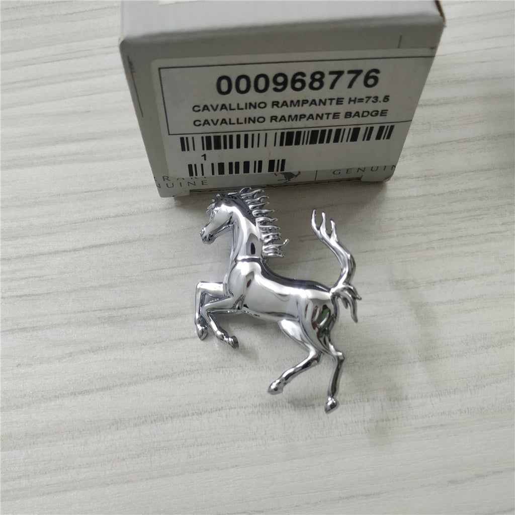 Ferrari Roma Front&Rear Bumper Sliver Horse Emblem Badge Kit Italiaspares
