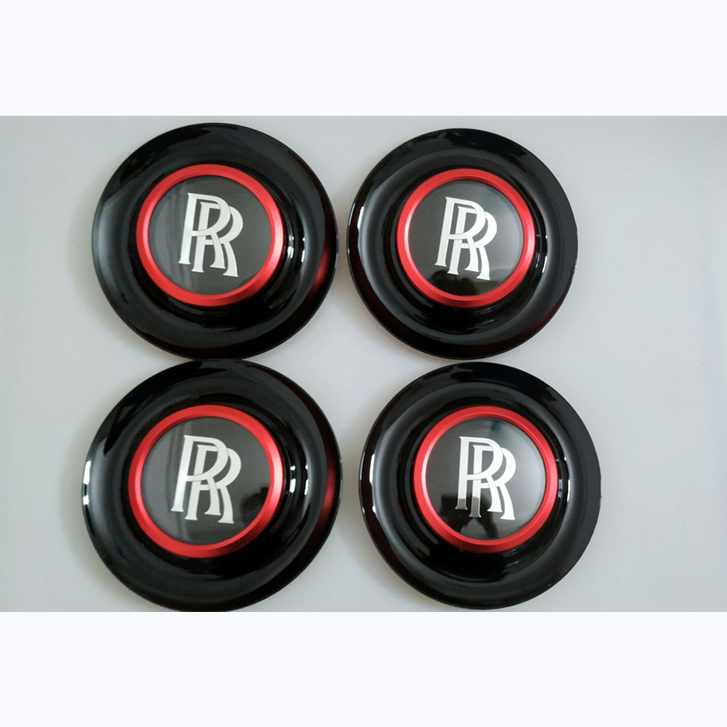 Rolls Royce Center Cap Bezel Black Ghost Dawn Wraith Red Wheel Modify Kit Italiaspares