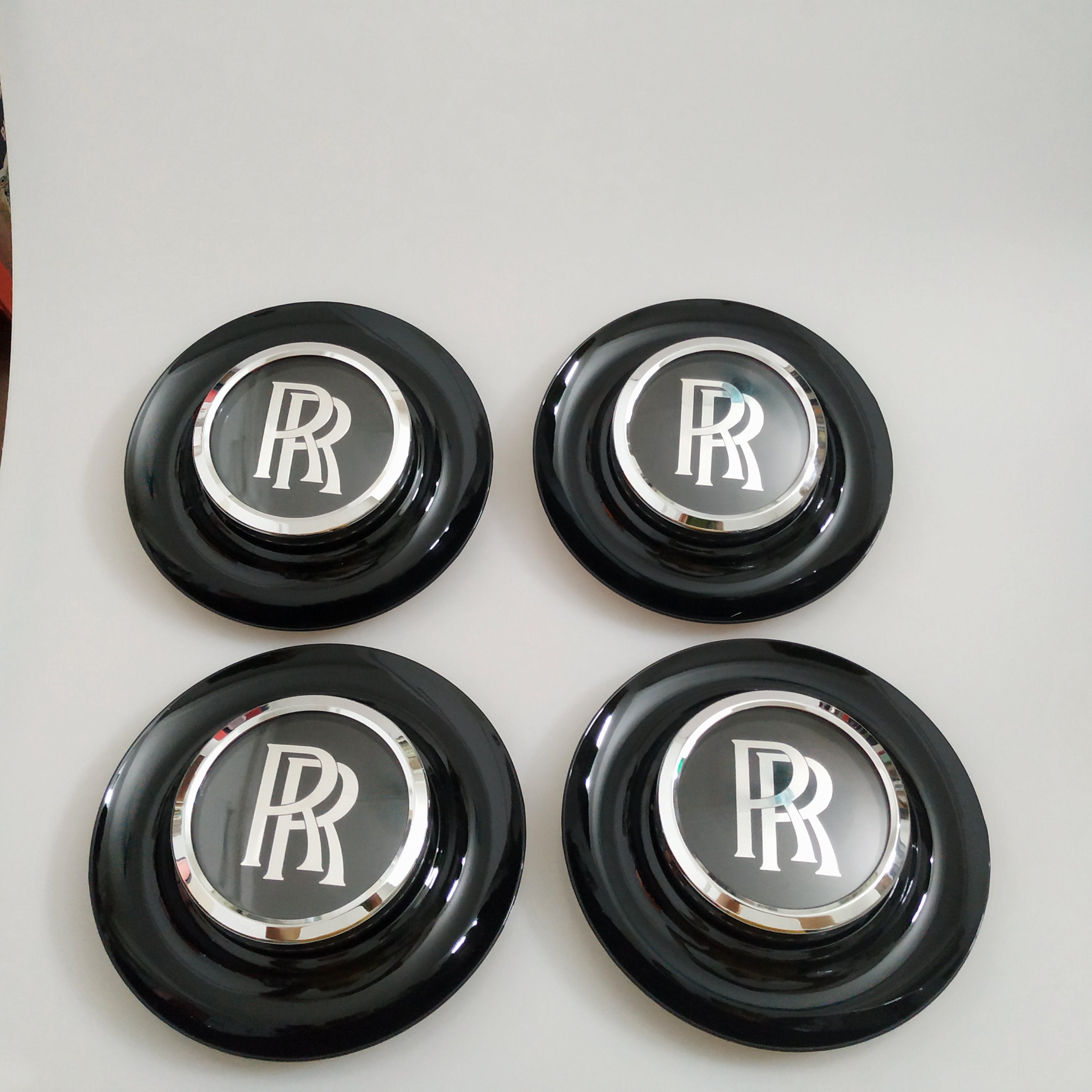 Rolls Royce Center Cap Bezel Black Ghost Dawn Wraith Wheel Modify Kit Italiaspares