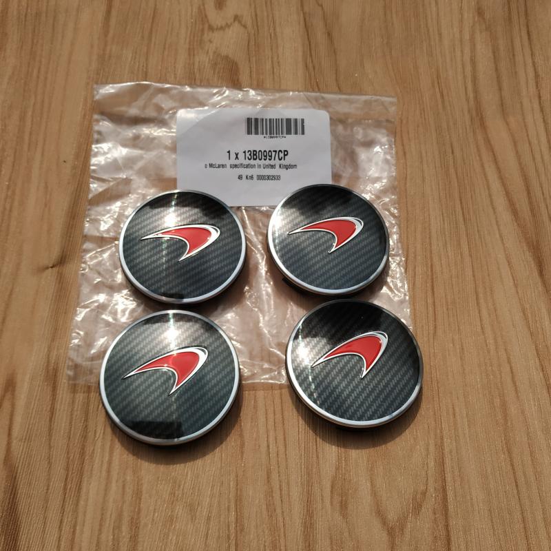 Genuine Mclaren 540C 570S Red Carbon Fibre Hub Cap Kit 13B0997CP Factory
