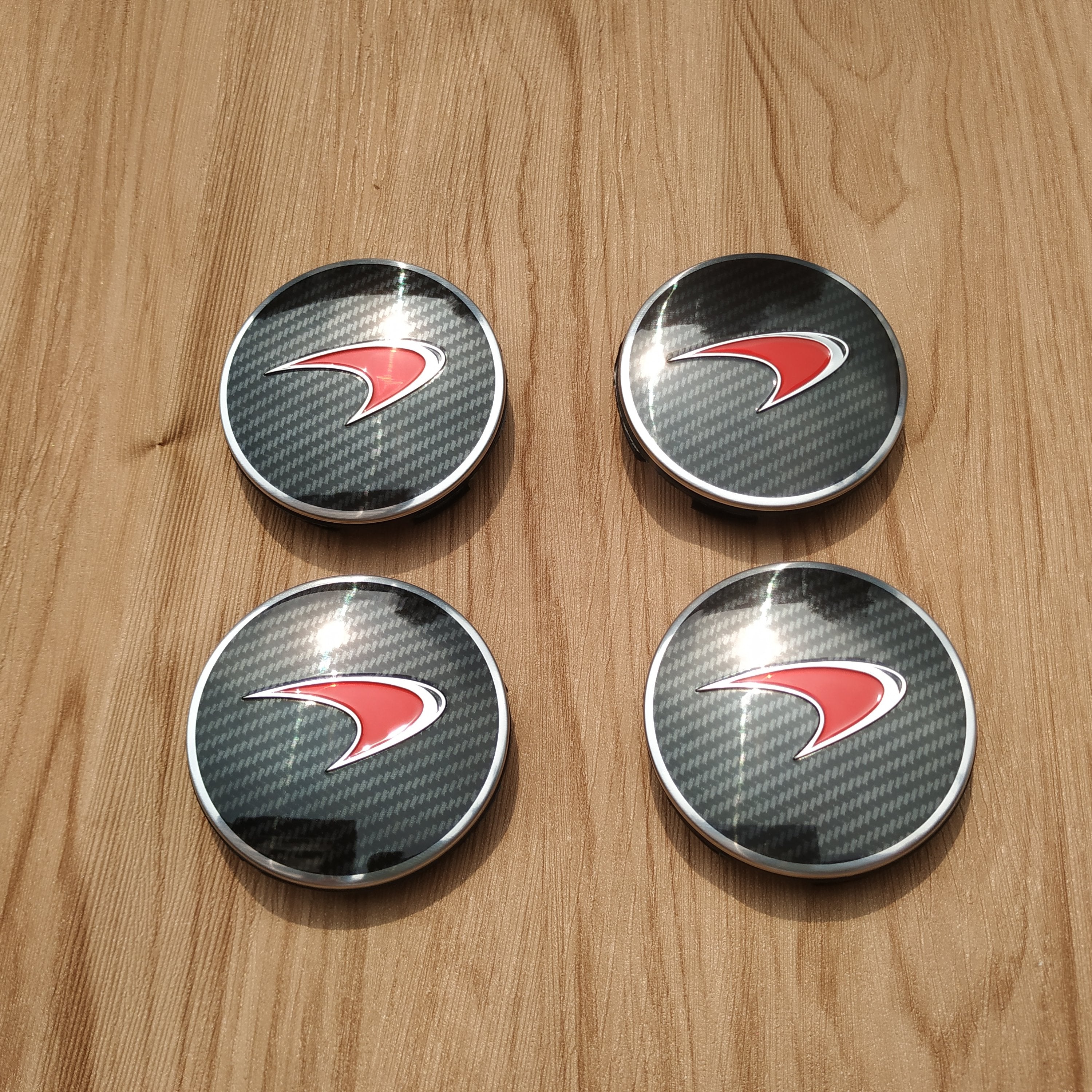 Genuine Mclaren 540C 570S Red Carbon Fibre Hub Cap Kit 13B0997CP Factory