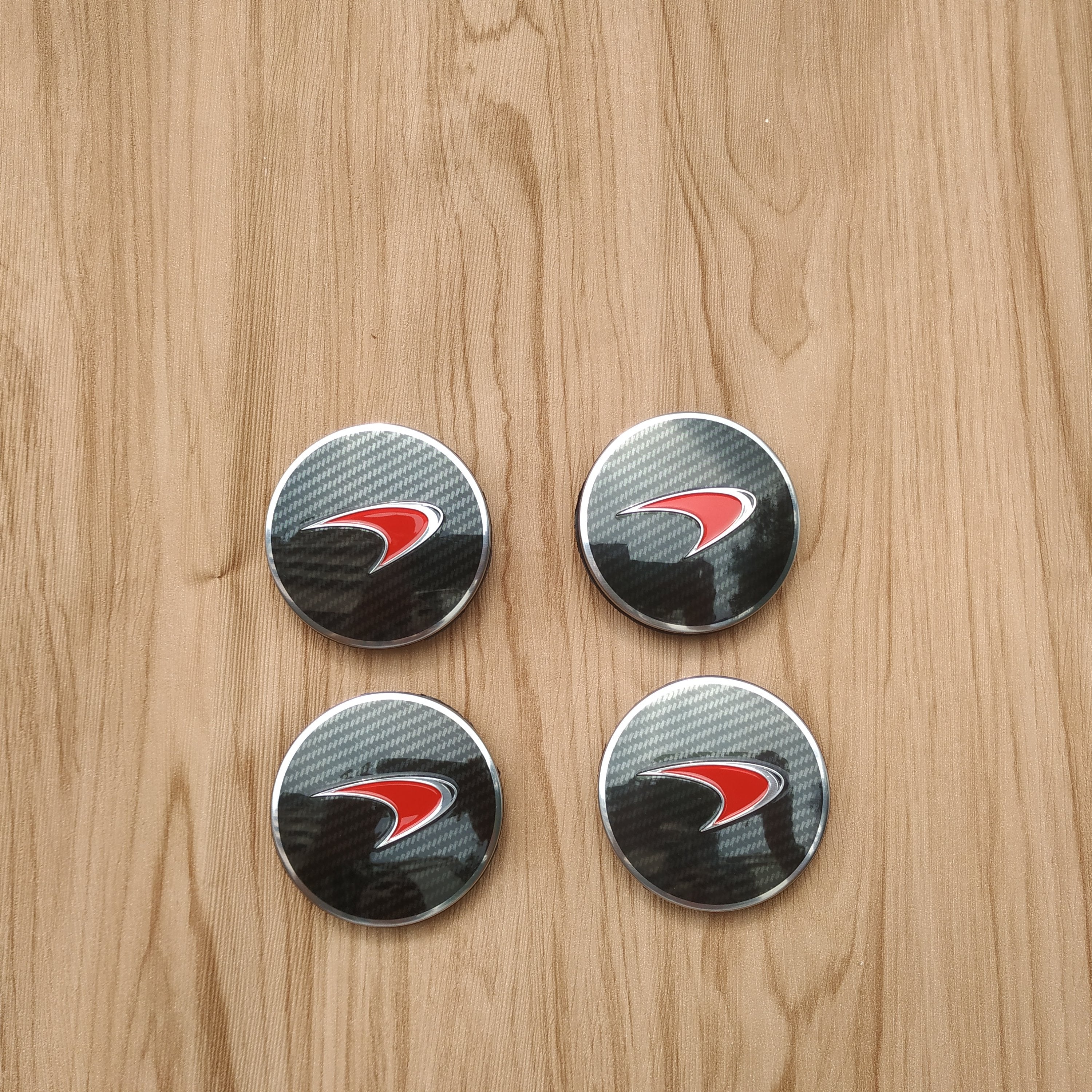 Genuine Mclaren 540C 570S Red Carbon Fibre Hub Cap Kit 13B0997CP Factory