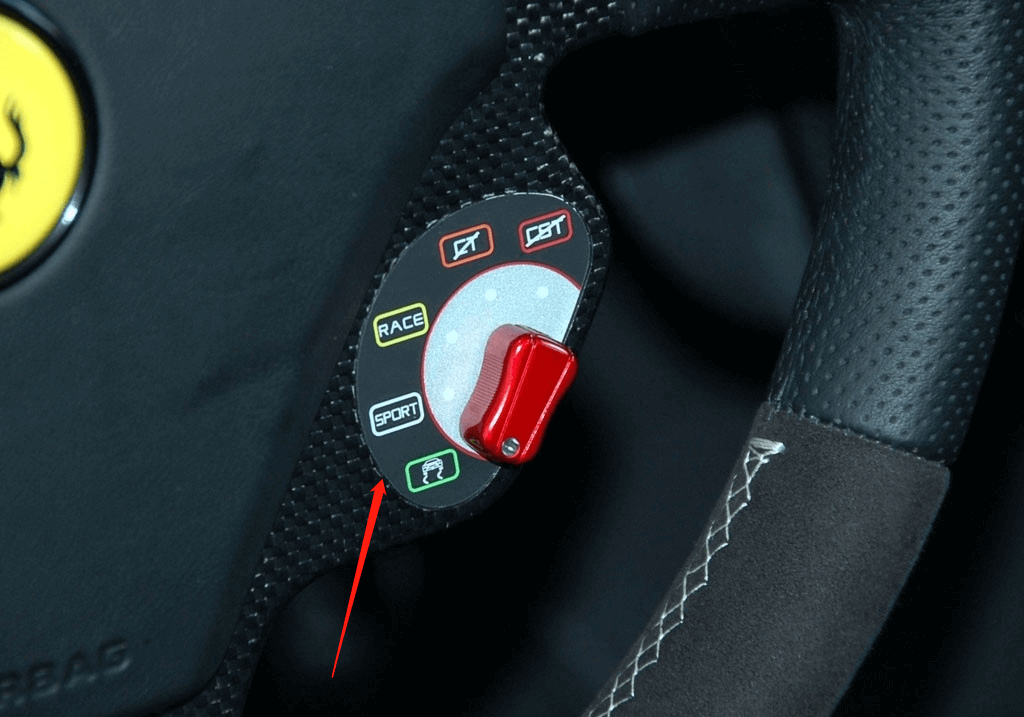 Ferrari 430 Scuderia /16M Steering Control Manettino Switch Sticker Italiaspares