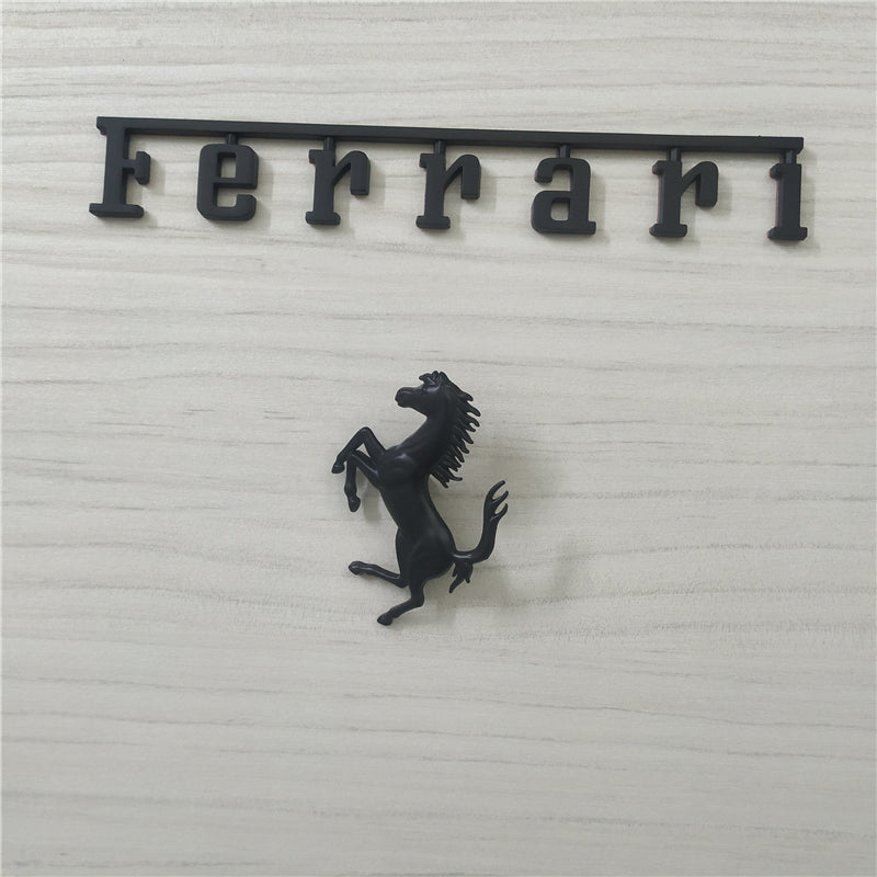 Ferrari 296GTB Rear Horse Badge Script Kit Italiaspares