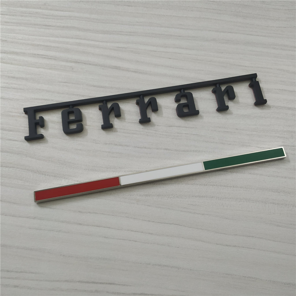 Ferrari 296GTB Italy badge&Rear Horse Badge Script Italiaspares