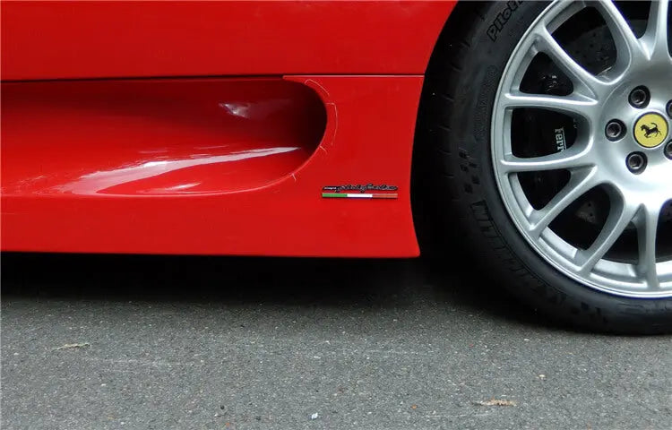 2XFerrari Italian Flag Badge Sidehead Skirts Italiaspares