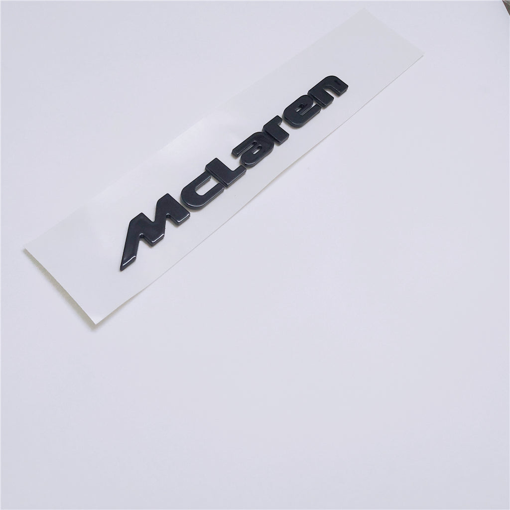 McLaren 650S MP4-12C Rear Badge Emblem Glossy Black 13.86CM Modify 1PC Italiaspares