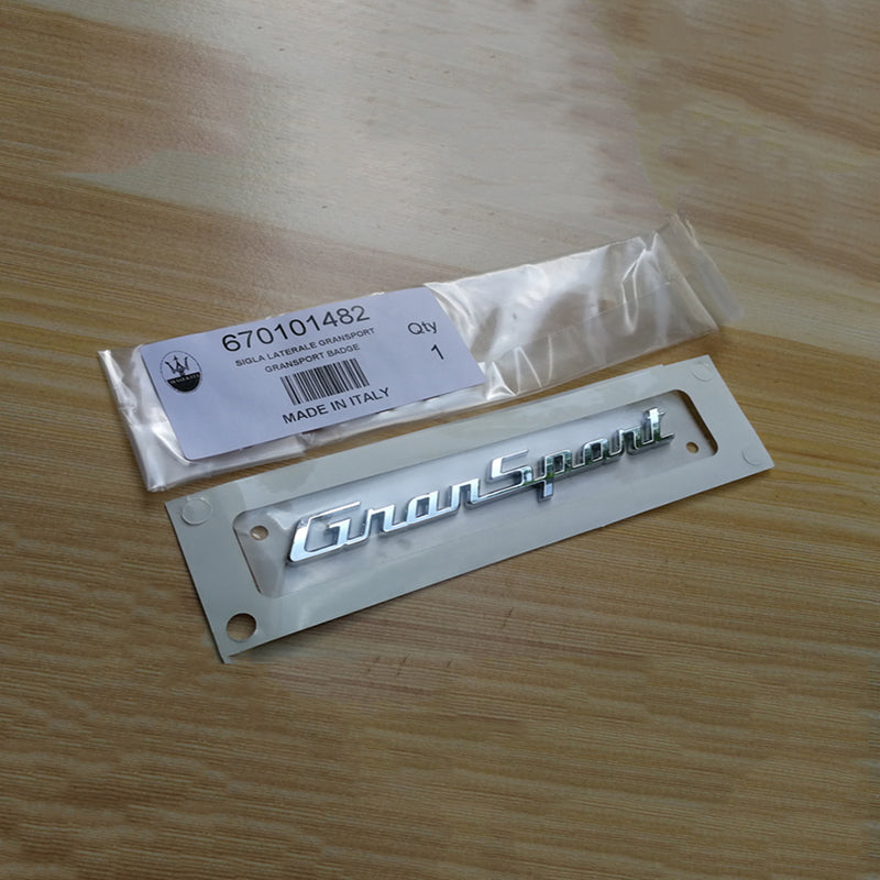 Maserati 2017 Quattroporte GranSport Side Badge Emblem 670101482 Factory