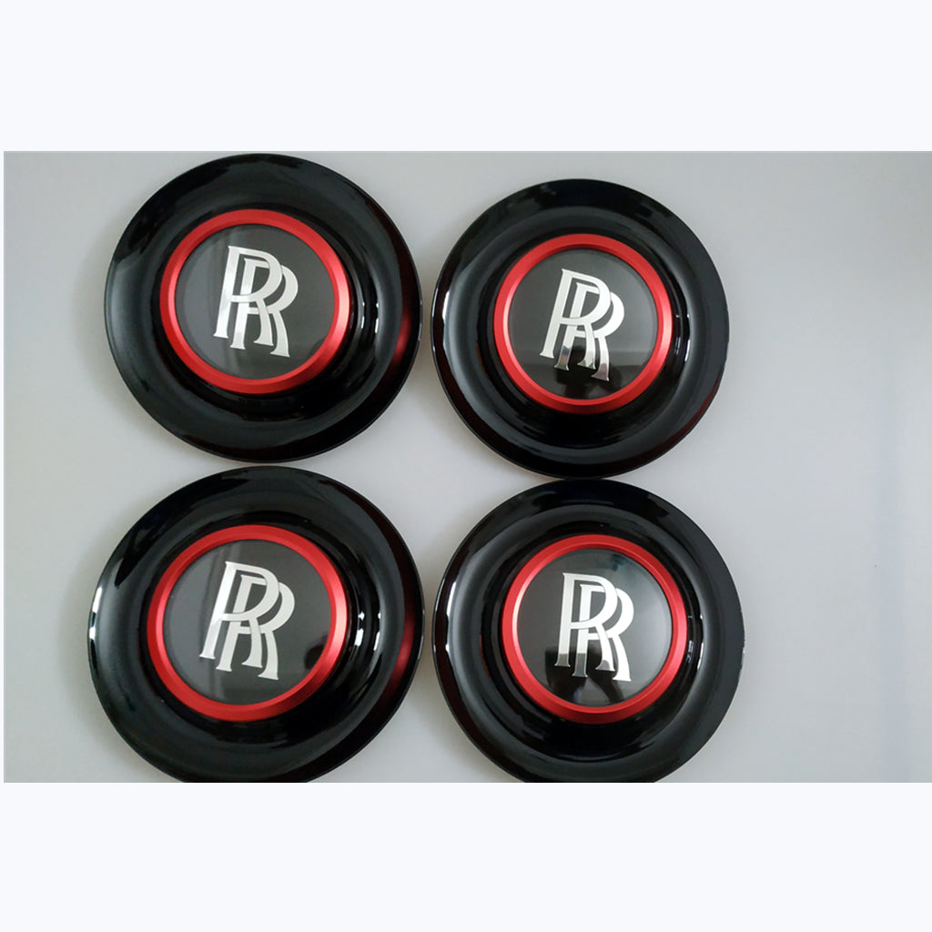 Rolls Royce Center Cap Bezel Black Ghost Dawn Wraith Red Wheel Modify Kit Italiaspares