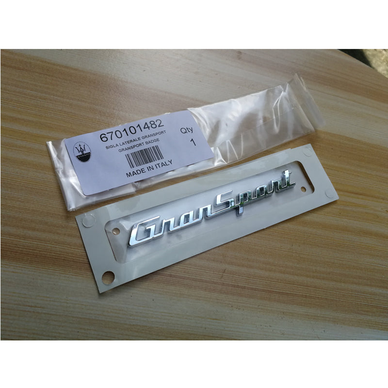 Maserati 2017 Quattroporte GranSport Side Badge Emblem 670101482 Factory