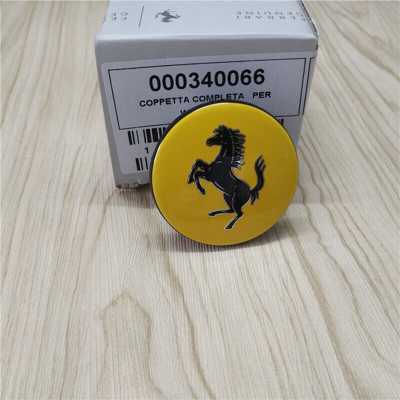 Genuine Ferrari f12 812 488 458 430 Yellow Wheel Center Cap 340066#226245 Factory