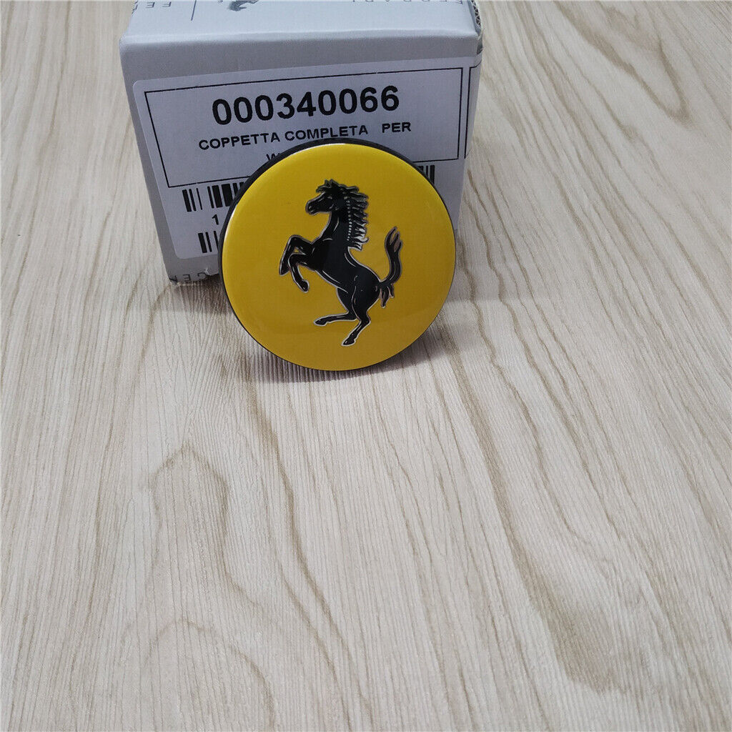 Genuine Ferrari f12 812 488 458 430 Yellow Wheel Center Cap 340066#226245 Factory