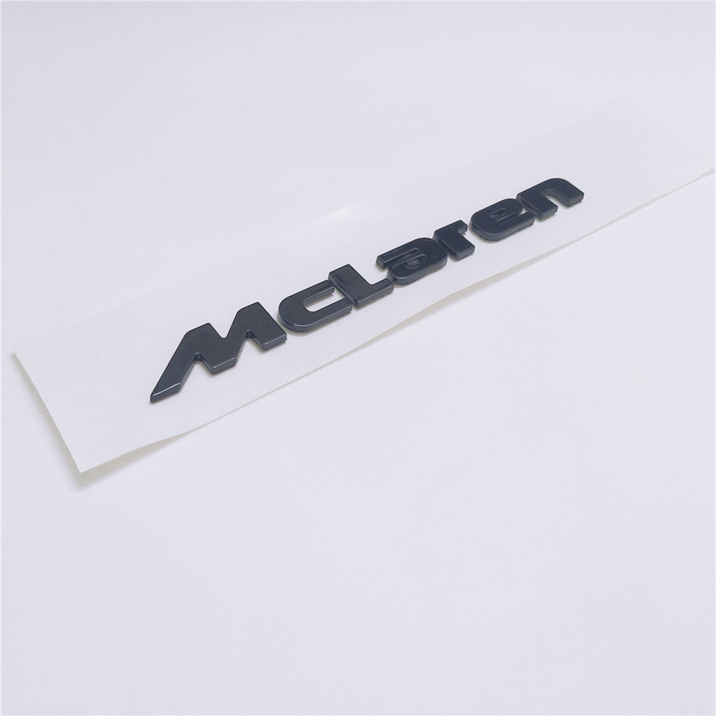 McLaren 650S MP4-12C Rear Badge Emblem Glossy Black 13.86CM Modify 1PC Italiaspares