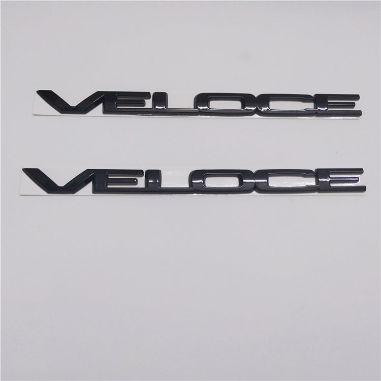 Alfa Romeo Guilia 280HP VELOCE RH/LH Glossy Black Badge Emblem Italiaspares