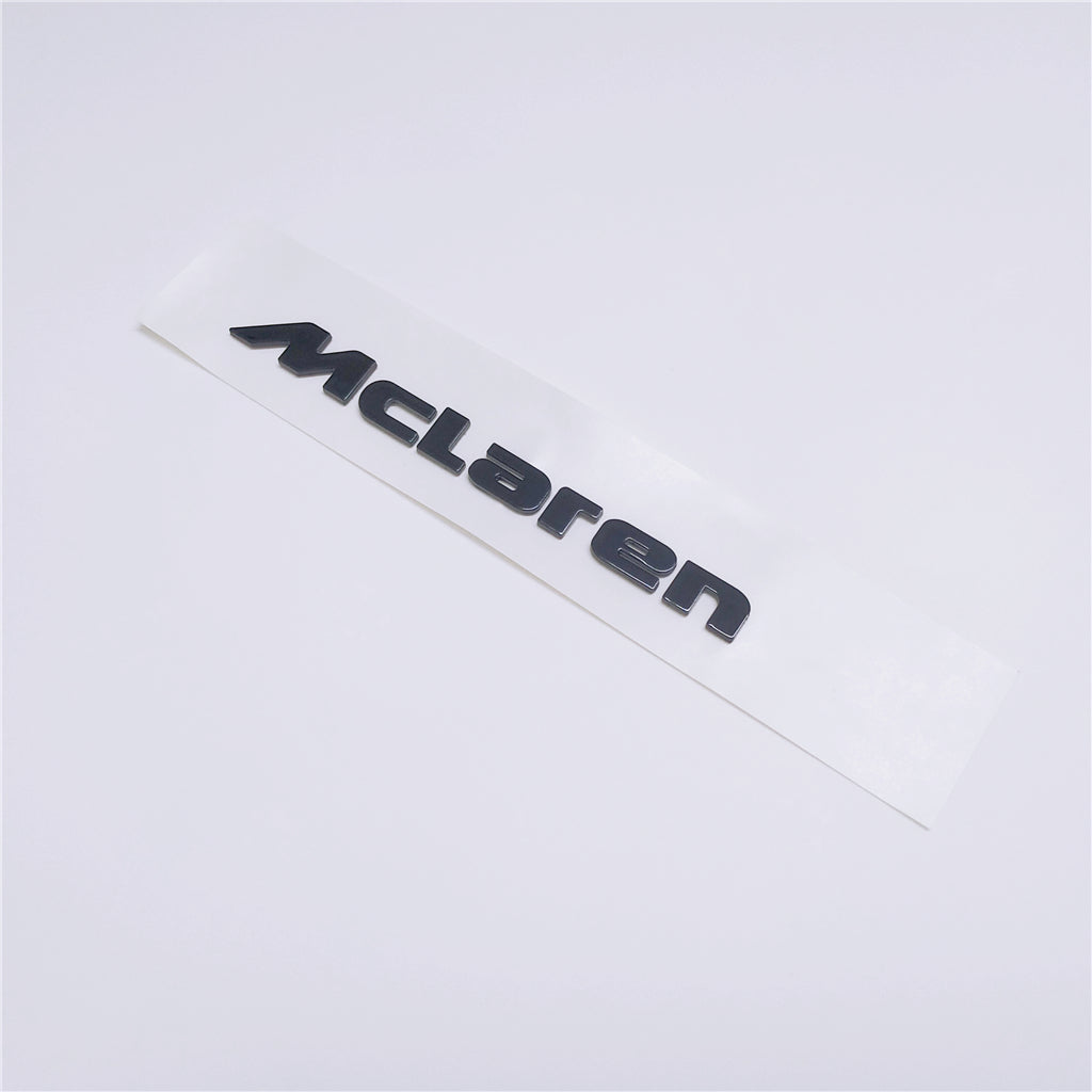 McLaren 650S MP4-12C Rear Badge Emblem Glossy Black 13.86CM Modify 1PC Italiaspares
