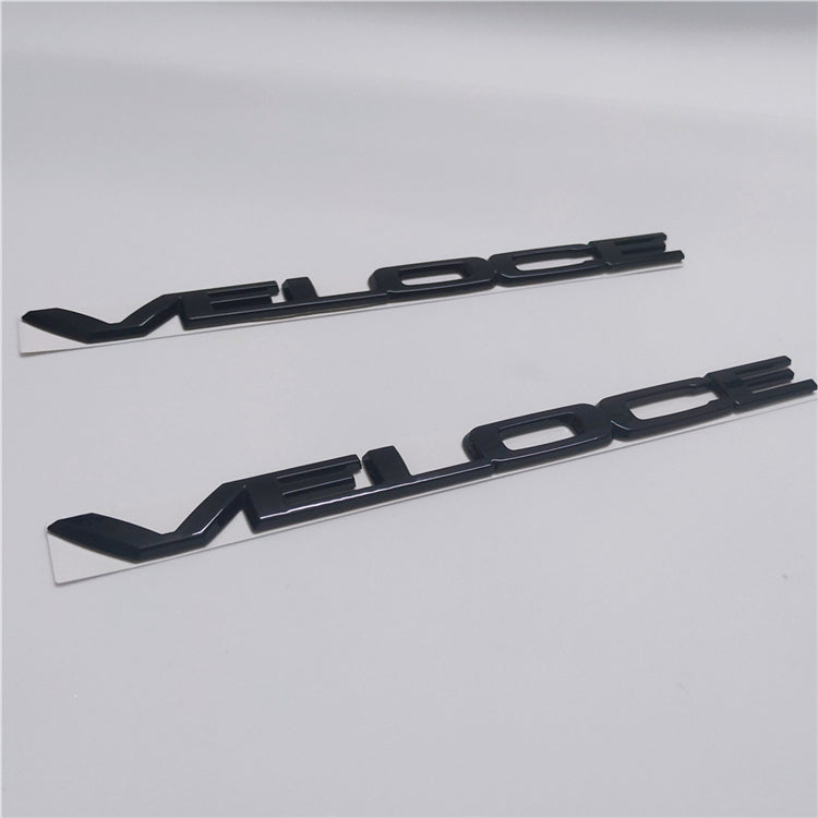 Alfa Romeo Guilia 280HP VELOCE RH/LH Glossy Black Badge Emblem Italiaspares