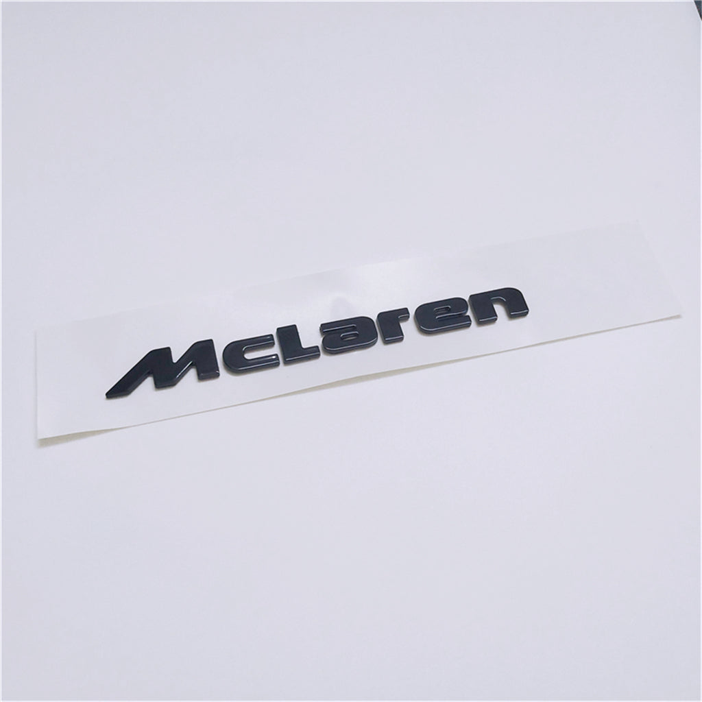 McLaren 650S MP4-12C Rear Badge Emblem Glossy Black 13.86CM Modify 1PC Italiaspares