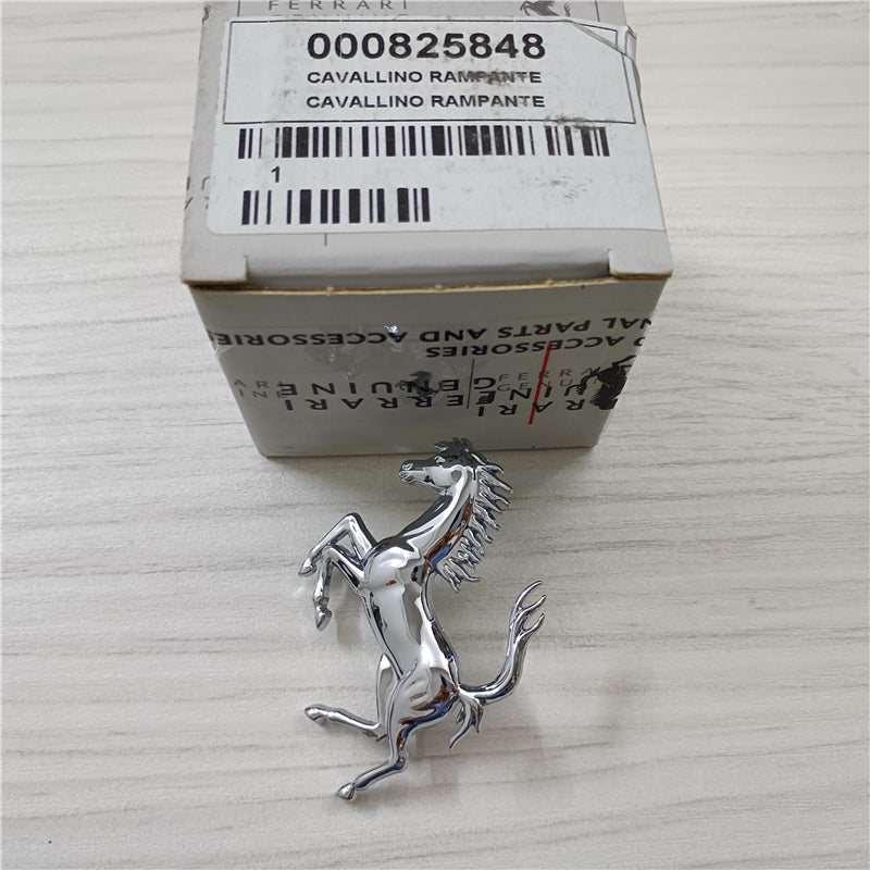 Ferrari 296GTB Rear Bumper Sliver Horse Emblem Badge Italiaspares