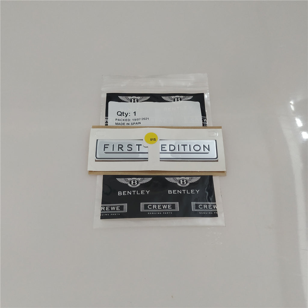 Bentley Flying Spur W12 First 1 Edition Fender badge Emblem Factory