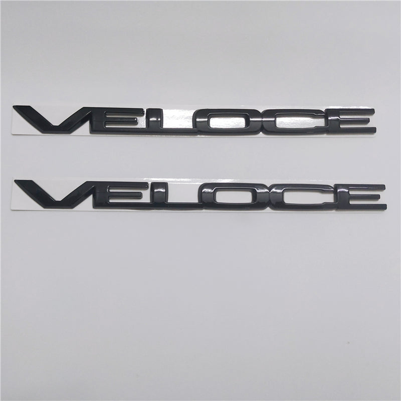 Alfa Romeo Guilia 280HP VELOCE RH/LH Glossy Black Badge Emblem Italiaspares