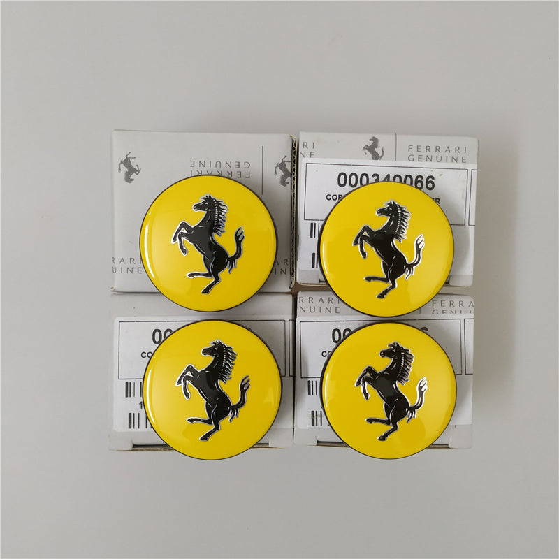 Genuine Ferrari f12 812 488 458 430 Yellow Wheel Center Cap Kit 340066#226245 Factory