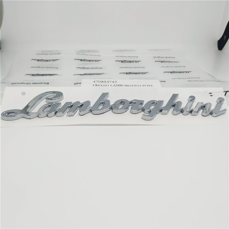 1XLamborghini Aventador LP700 LP720 LP750 Rear Script Emblem 470853742 Italiaspares