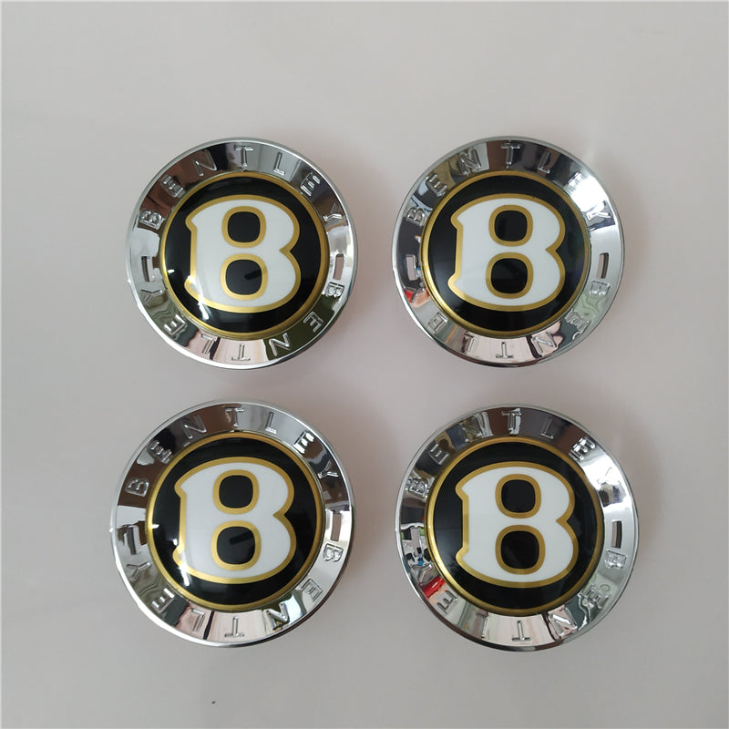 Genuine Bentley Center Cap Set Of 4 Anniversary Edition Black 3Y0601159G Factory