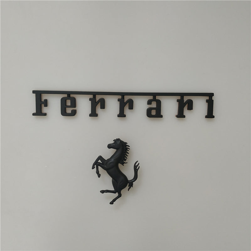 Ferrari F8 Rear Horse Badge Script Kit Italiaspares